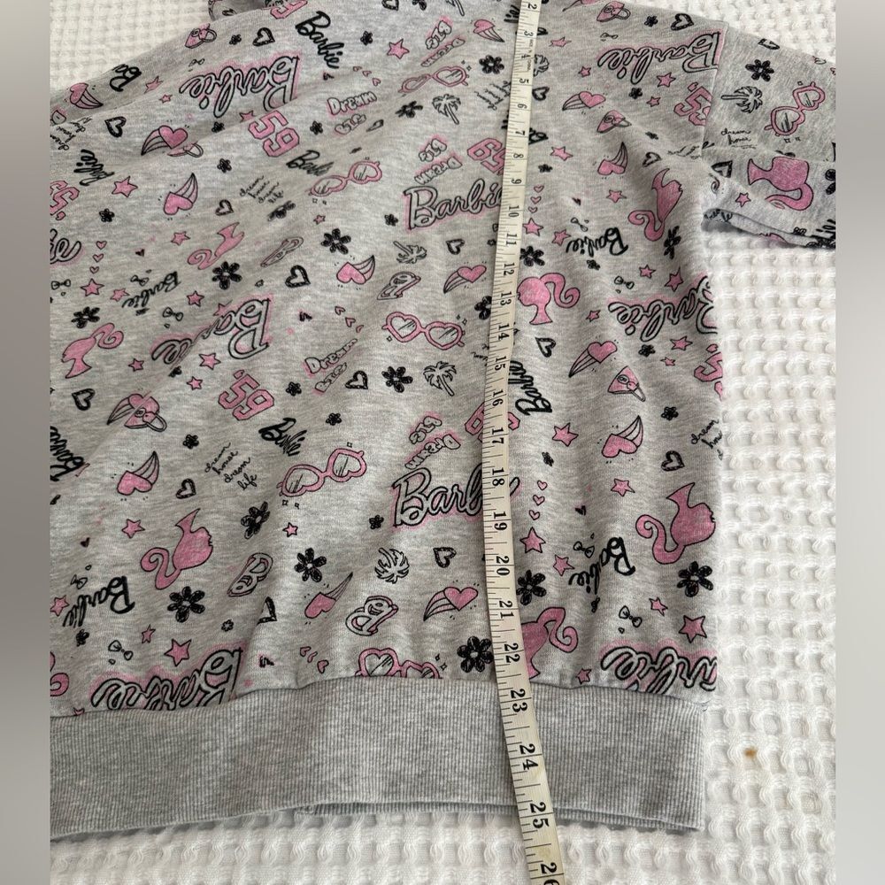 Barbie Hoodie with Gray and Pink Design - Picture 7 of 7